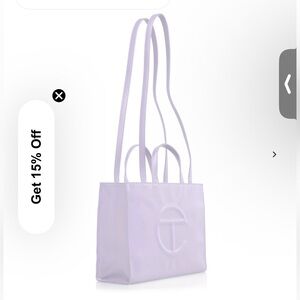 Telfar lilac medium bag